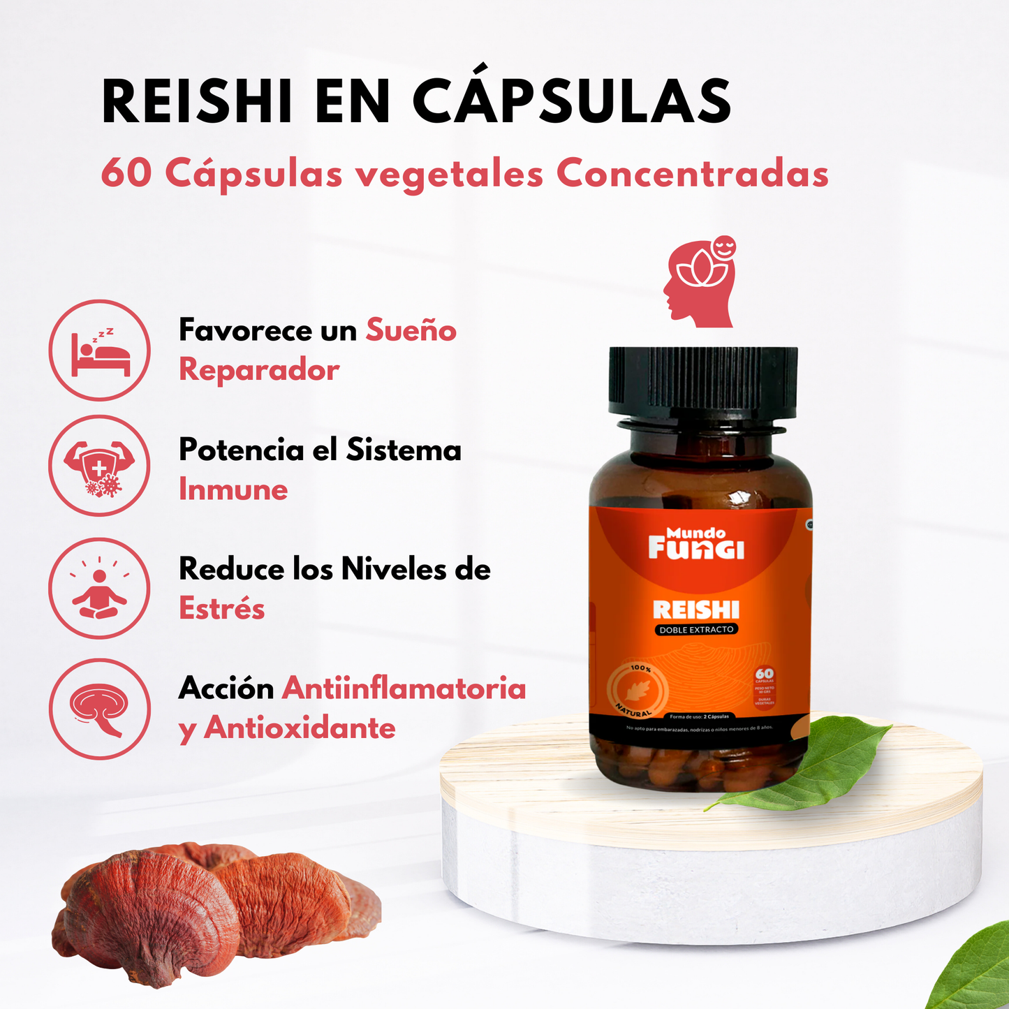 Reishi 500mg - Inmunidad