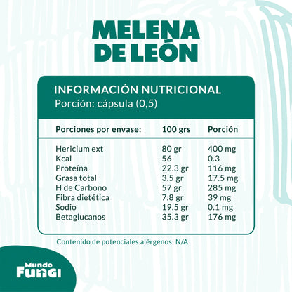 Melena de León 500mg - Claridad Mental
