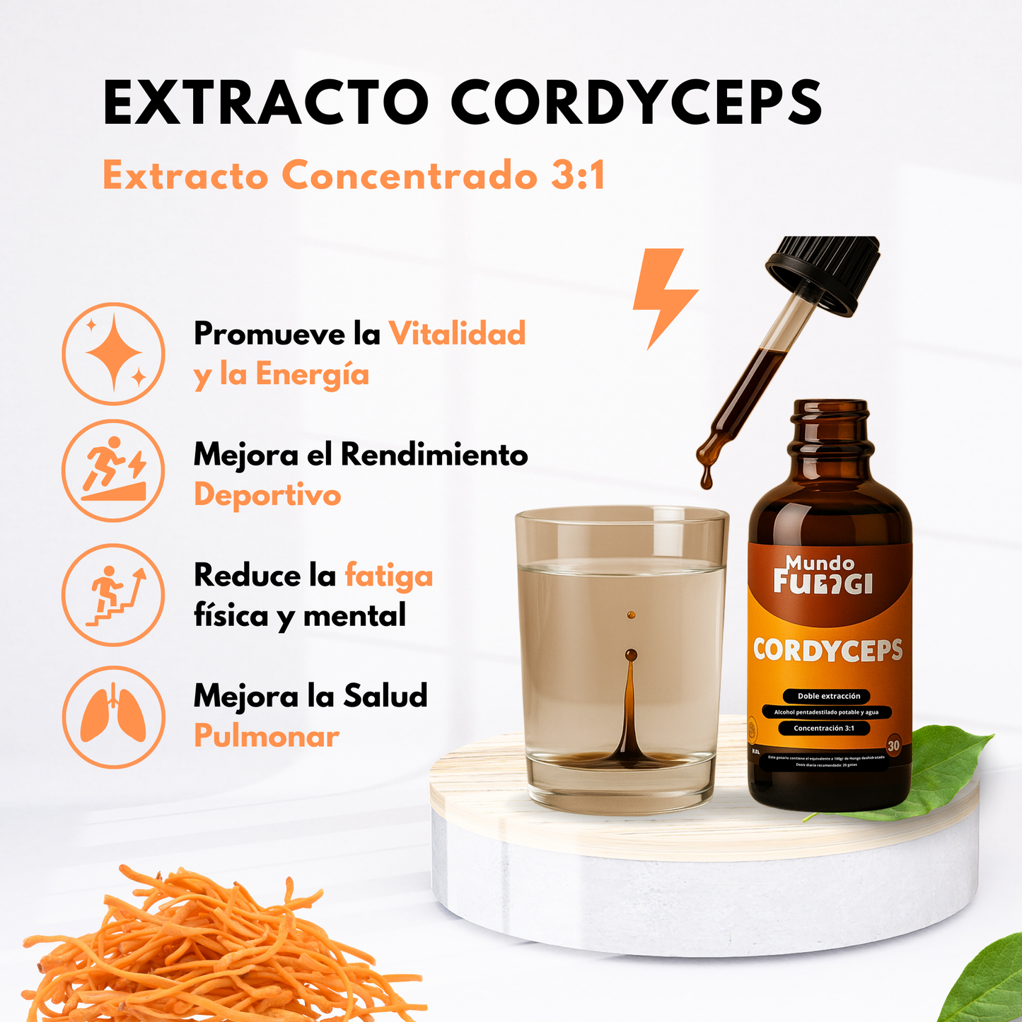Extracto Cordyceps 30 Ml