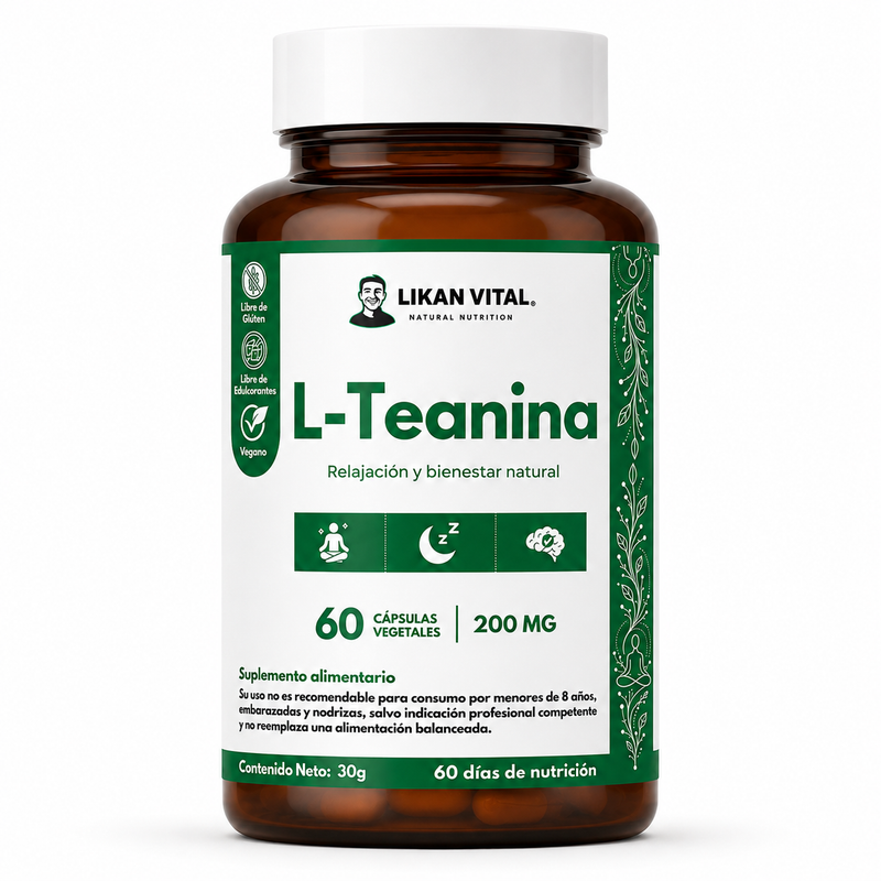 L-Teanina 200mg 60 Cápsulas