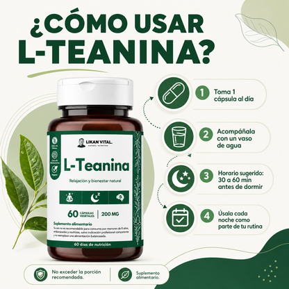 L-Teanina 200mg 60 Cápsulas
