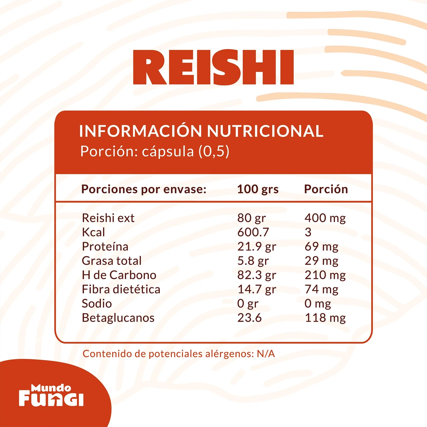 Reishi 500mg - Inmunidad