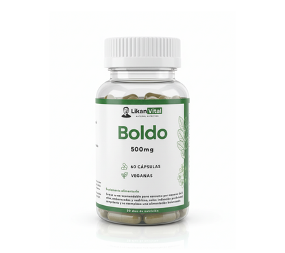 Boldo 500mg 60 Cápsulas Vegetales