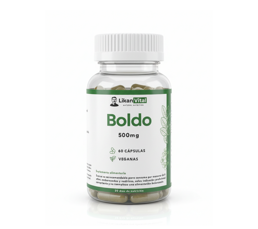 Boldo 500mg 60 Cápsulas Vegetales