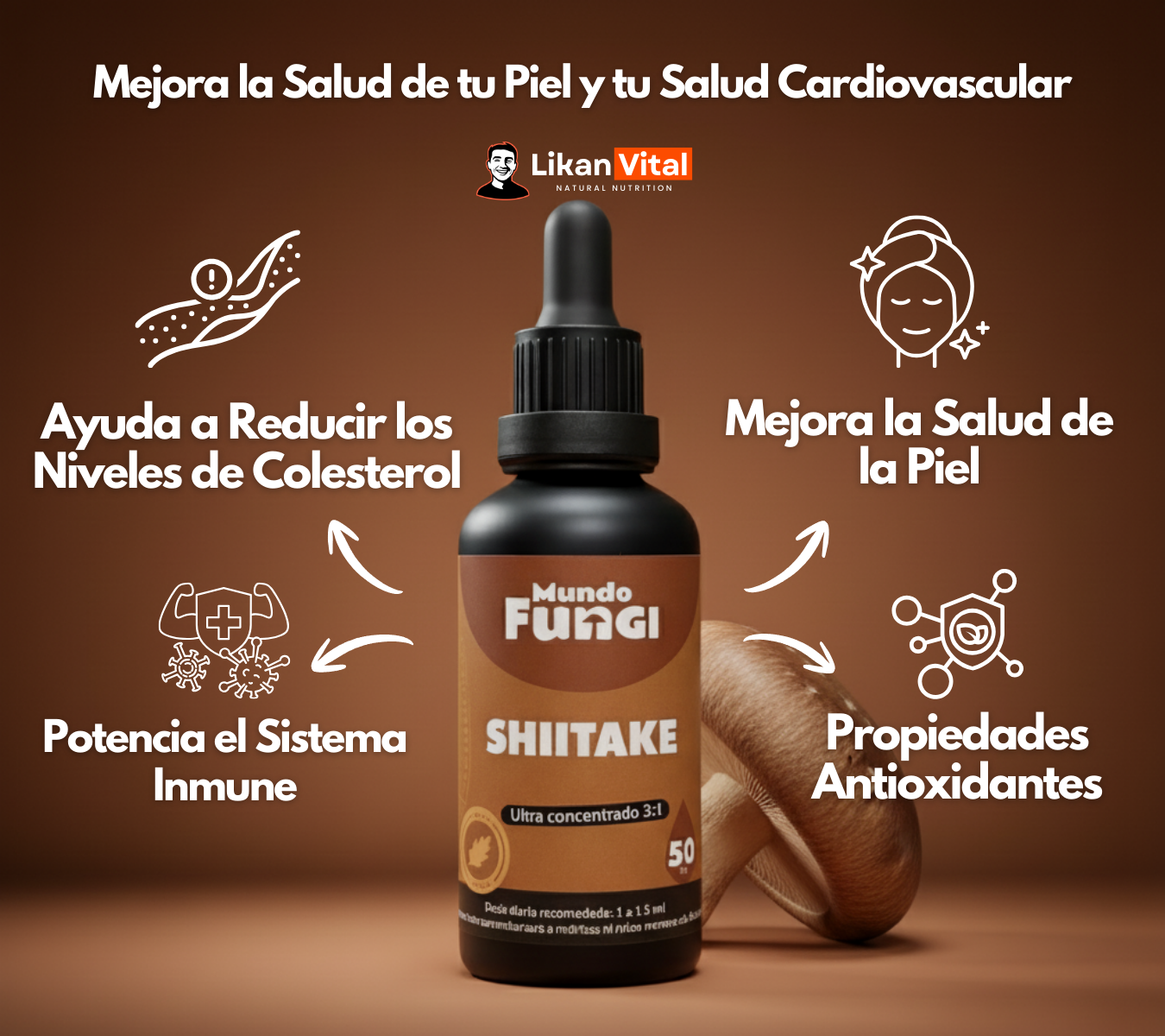 Shiitake Extracto en Gotas 50ml