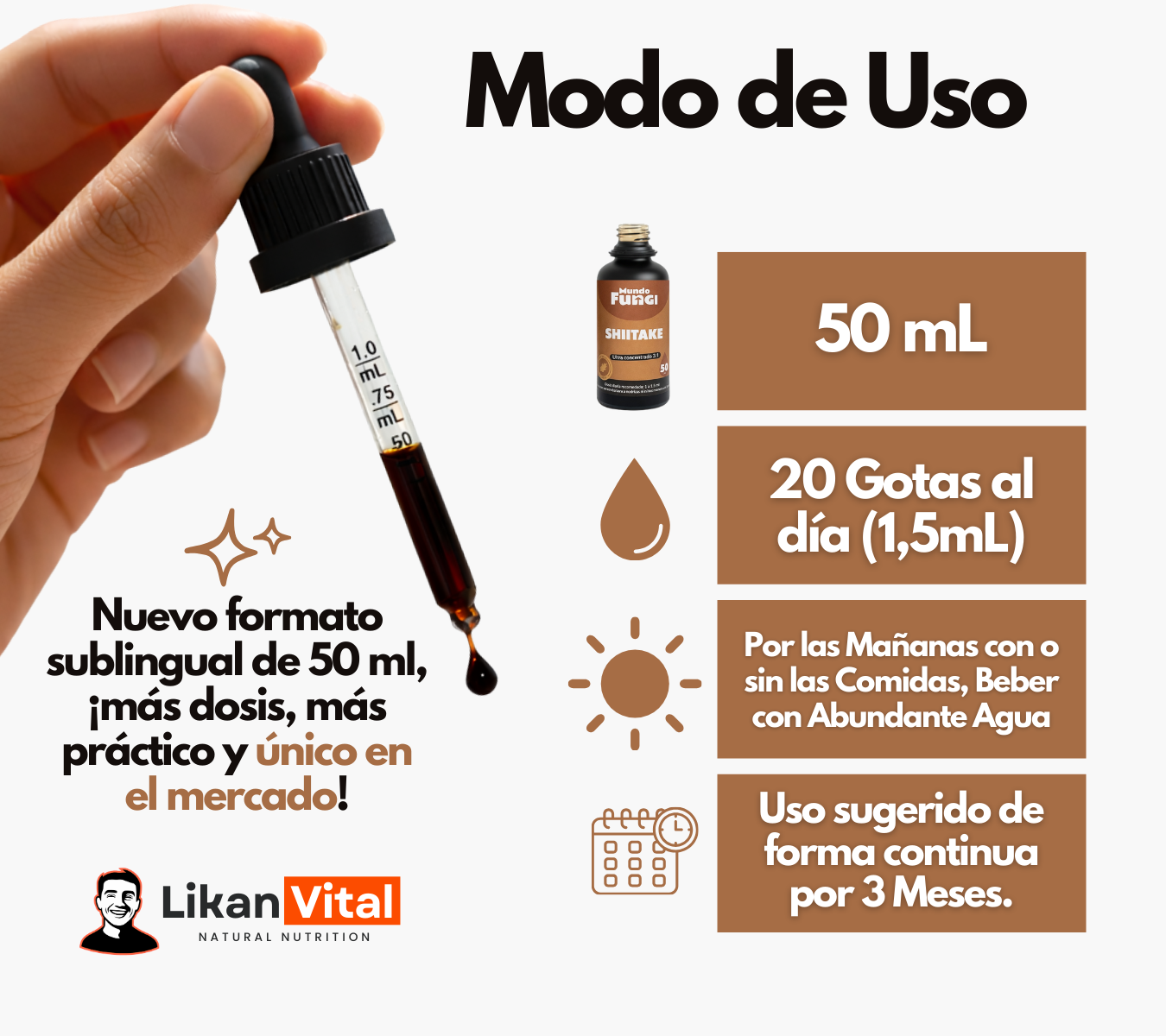 Shiitake Extracto en Gotas 50ml