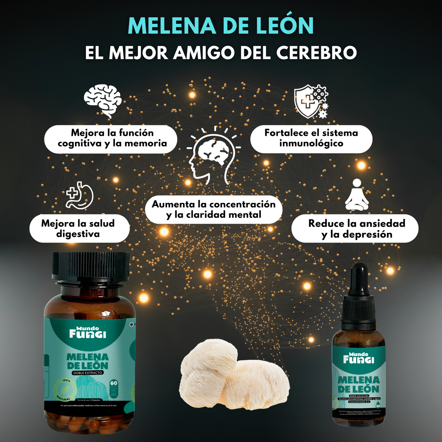 Pack Melena de León - Cápsulas y Gotas