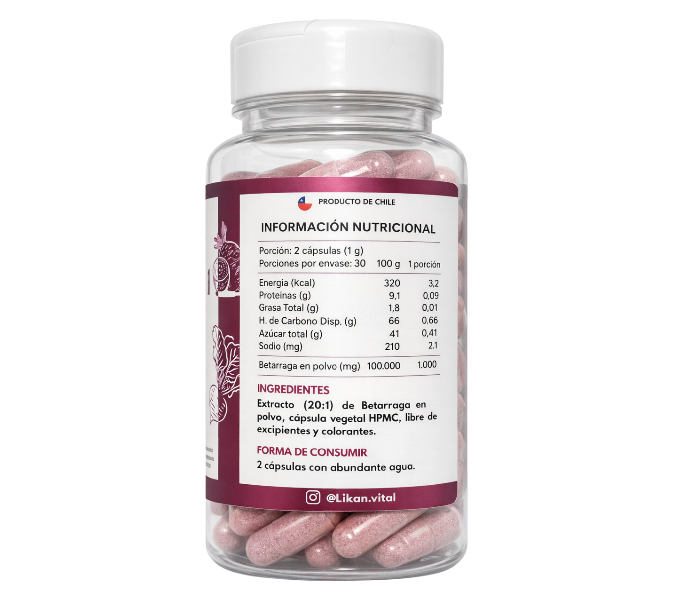 Betarraga En Cápsulas 500mg