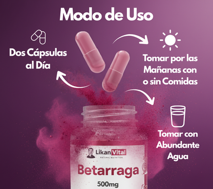 Betarraga En Cápsulas 500mg