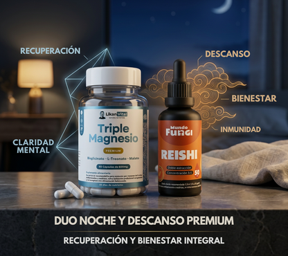 Pack Triple Magnesio + Reishi en Gotas 50ml