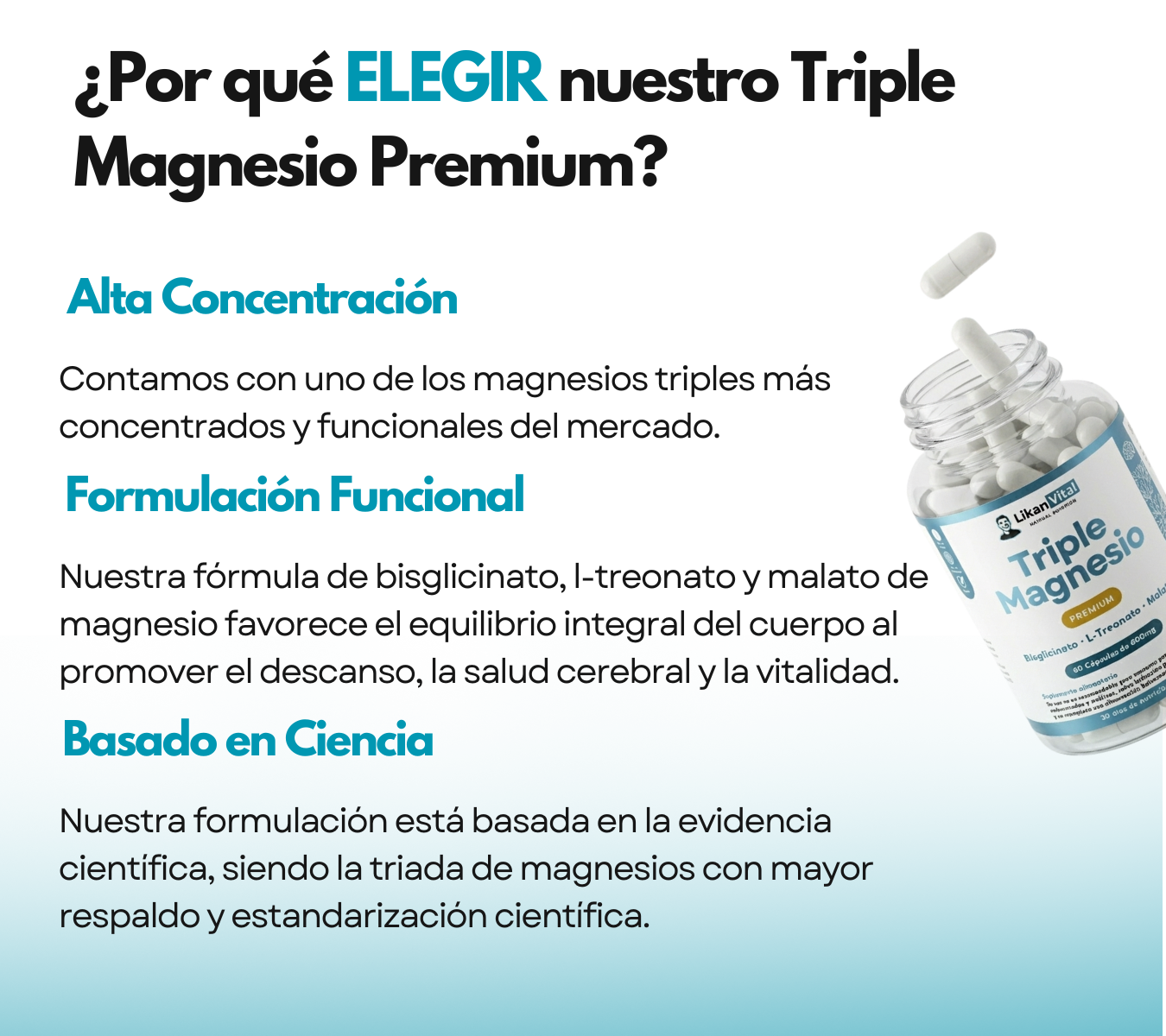 Triple Magnesio Premium 600mg