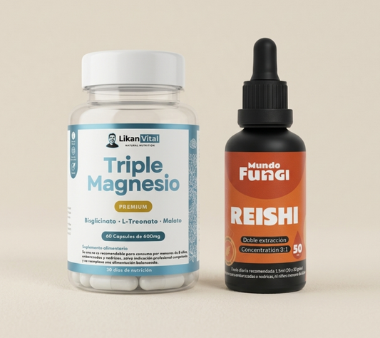 Pack Triple Magnesio + Reishi en Gotas 50ml