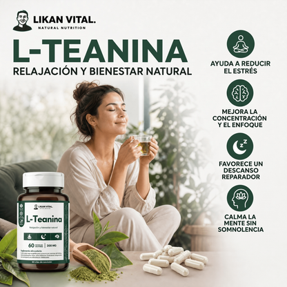 L-Teanina 200mg 60 Cápsulas