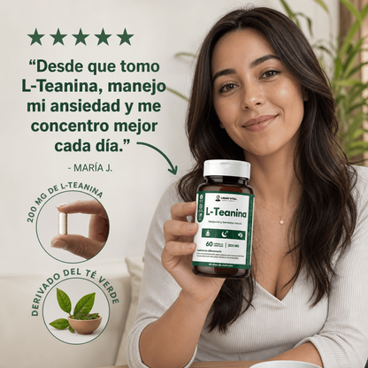 L-Teanina 200mg 60 Cápsulas