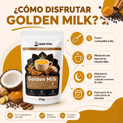 Golden Milk 270gr en Polvo